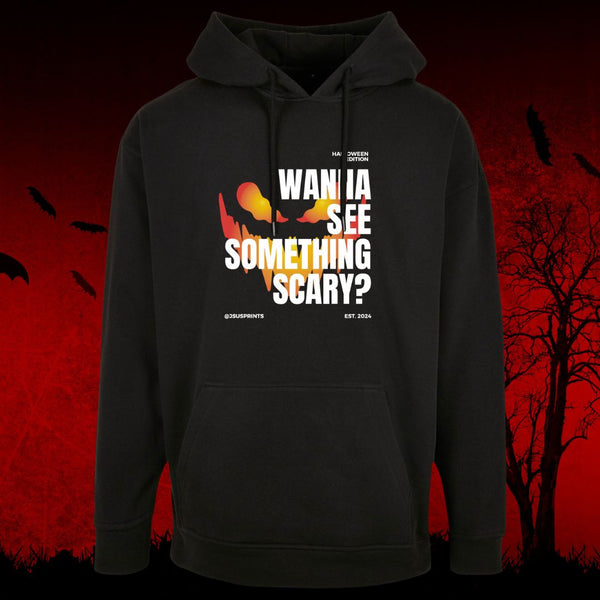 Halloween Edition Something Scary Oversized Hoodie